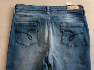 Classic Blue Denim Jeans Pencil shape