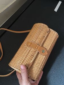 Bali Rattan Clutch Purse