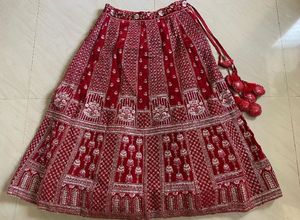 Stunning Red Embroidered Lehenga Choli