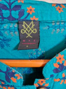Teal Short Kurti