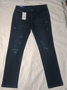 Stylish Dark Blue Denim Jeans
