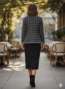 Zara Tweed Fringe Jacket