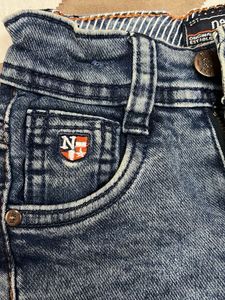 Next.82 Boys' Distressed Dark Wash Jeans