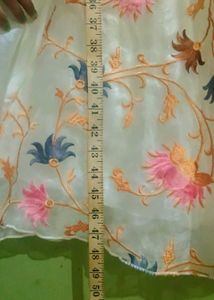 Elegant Floral Embroidered Gown