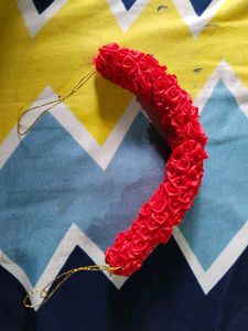 Artificial Gajra Red For Hair 1 Pis
