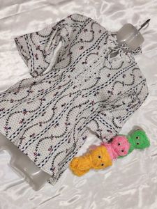 Boho Floral Print Top