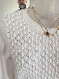 Chic White Knit Sweater