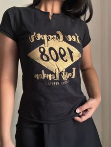 Lee Cooper Black Graphic T-Shirt