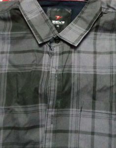 Men's Grey Plain Long Sleeve Shirt