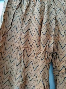 Elegant Blue &amp; Brown Kurta Set