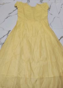 Elegant Yellow Floral Ethnic Gown