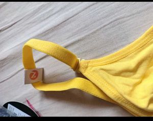 New unused Bright Yellow Cotton Bra