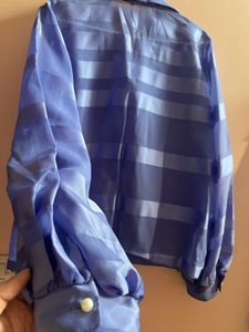 vintage pearl button up blouse top