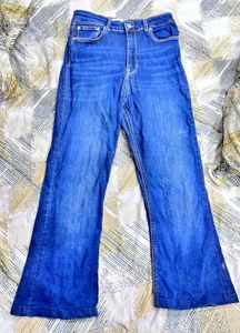 Women's Blue Flared Jeans