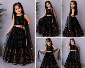 Sparkling Black Lehenga Choli for Girls