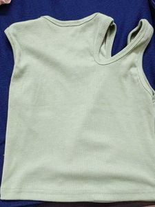 Sage Green Ribbed Tank Top