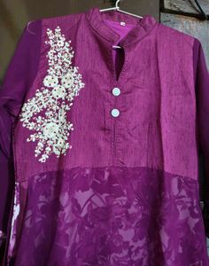 Stylish Purple Anarkali Kurti