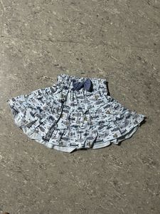 Cute Fish Print Ruffle Skirt