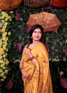Elegant Mustard Yellow Saree