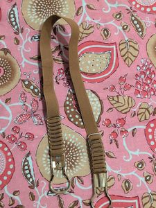 Vintage Tan Elastic Belt