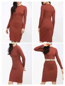 Tokyo Talkies Women Bodycon Brown Dress
