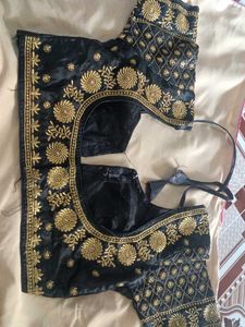 Elegant Black Embroidered Blouse