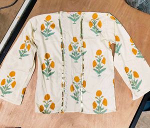 NouveauModiste Cotton printed Shrug