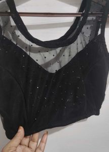 Royal look Black party wear Blouse