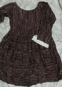 Ethnic Printed Kurta with Lace Detail