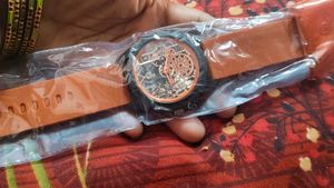 Stylish shree ram Skeleton Dial Watch