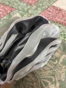 Gray Rose Clutch Bag