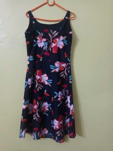 Floral Print Sleeveless Dress