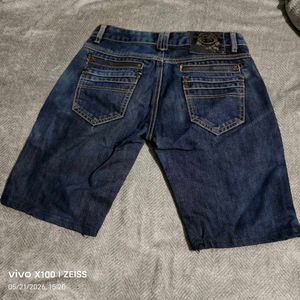 Stylish Studded Denim Shorts
