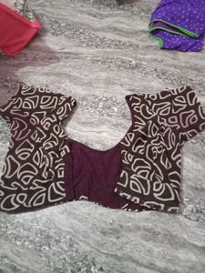 Combo Silk Striched Blouse, Size 30