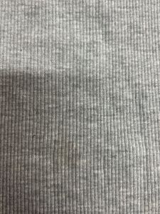 XS Grey Ribbed Cropped T-Shirt