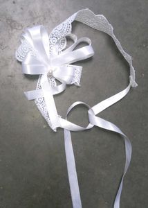 ♡ Lolita Kawaii White Lace Headdress Head