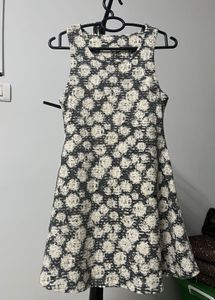 Chic Textured Sleeveless A-Line Dress
