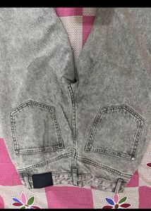 Grey Straight Leg Jeans
