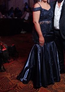 Stunning Navy Blue Embellished Lehenga Choli
