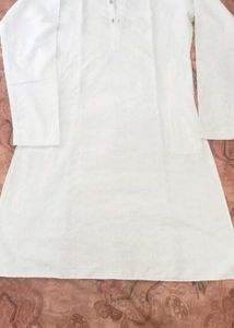 White Embroidered Kurta Pajama Set