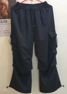 ⛰️Treakking Parachute Black Cargo Pants