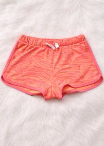 Cute Orange Tiger Print Shorts