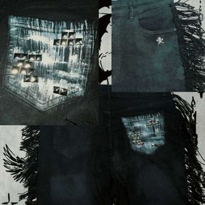 handmade bellbottom bootcut jeans (2 colors)