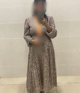 Fig Geometric Print A-Line Dress