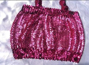 Brand New (Veramont) Pink Sequin Blouse/ Crop Top
