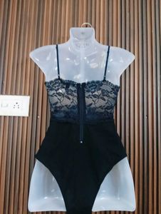 Black Lace Teddy Bodysuit