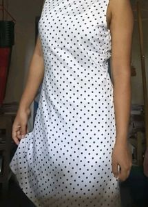 Chic Polka Dot Sleeveless Mini Dress