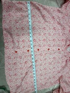 Pink Floral Print Button-Up