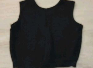 Black V-Neck Button-Up Sweater Vest