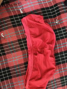 Red Strapless Bra
